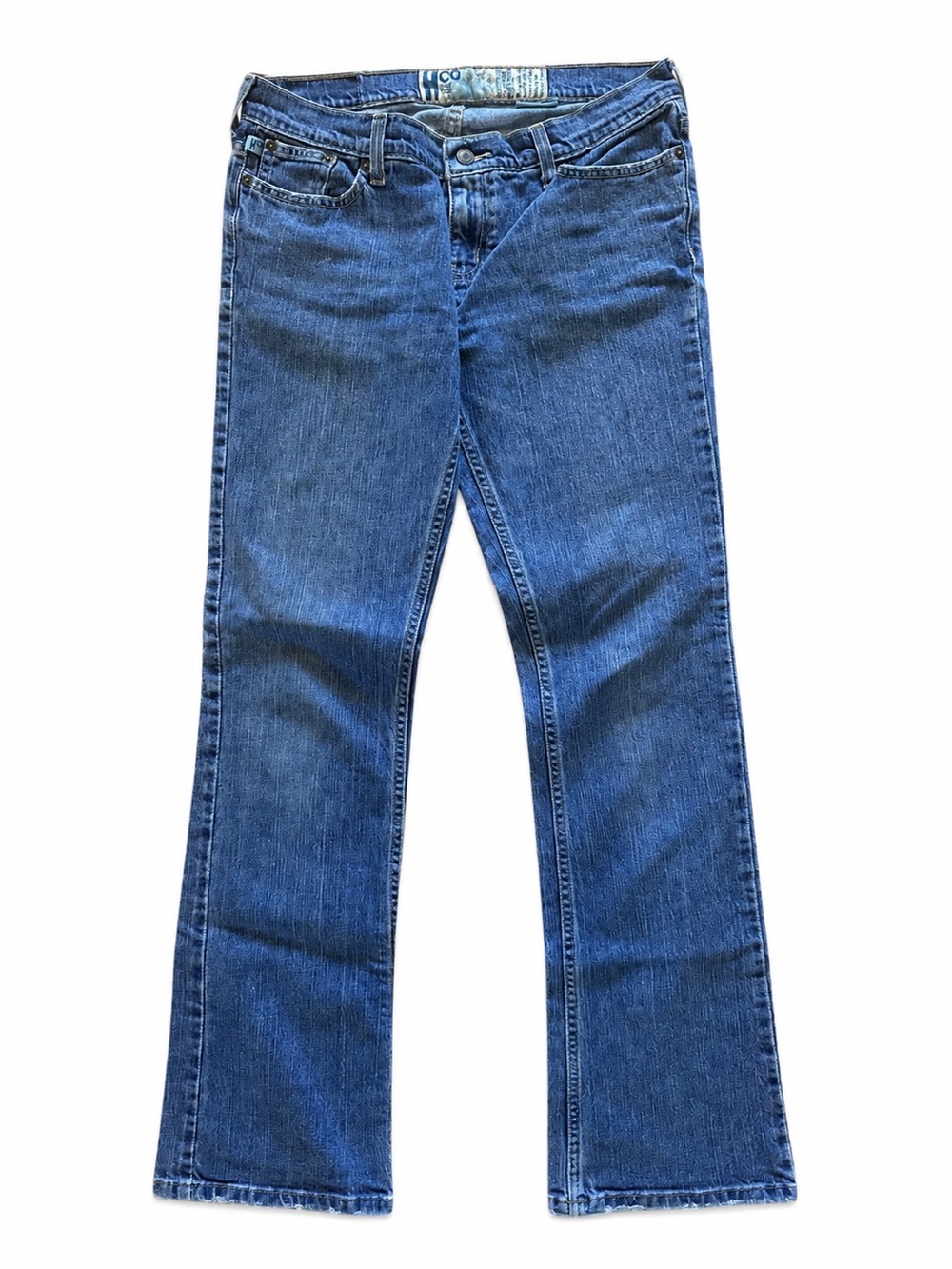 Hollister HCO Y2K Low Rise Bootcut Jeans Medium Wash Size 7R 31x32